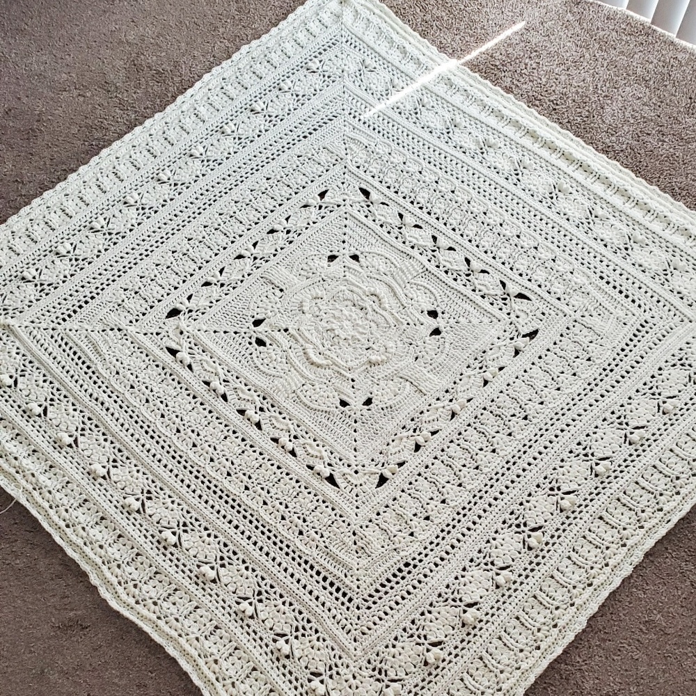Handmade crochet blanket